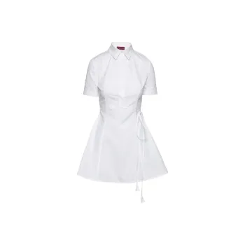 GUCCI Short Sleeved Dress Women's White