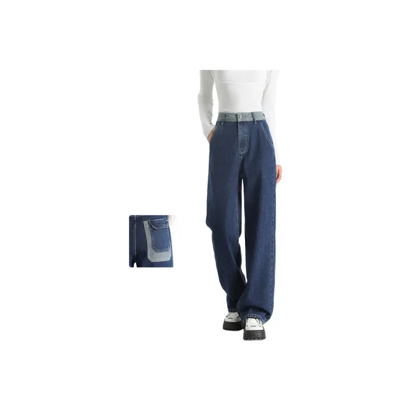 FAWENXIANGZI Jeans Women's Blue-1