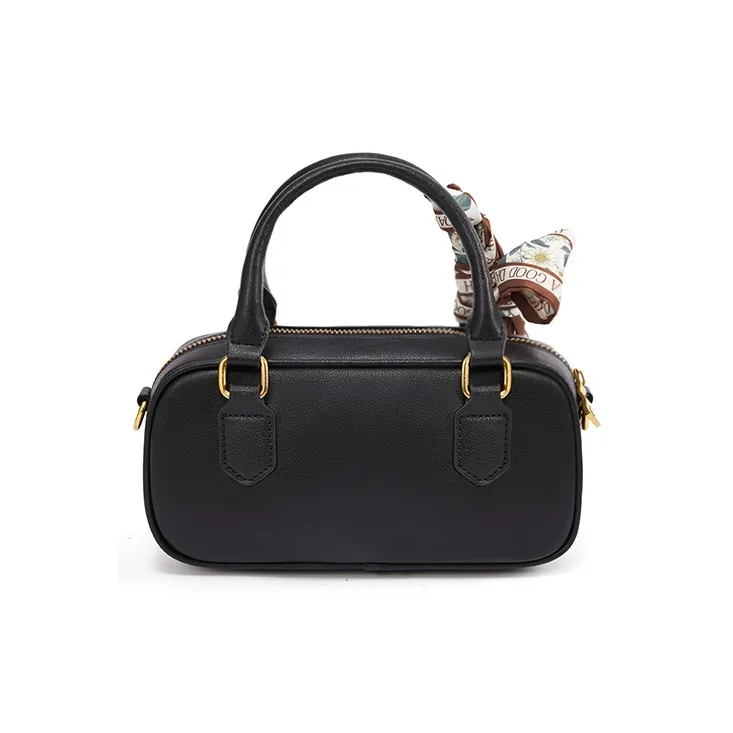 RED DRAGONFLY Cow Split Leather Handbag Regular Unisex Brown/Black-10