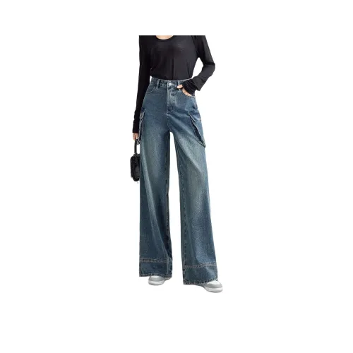 FAWENXIANGZI Jeans Women's Blue
