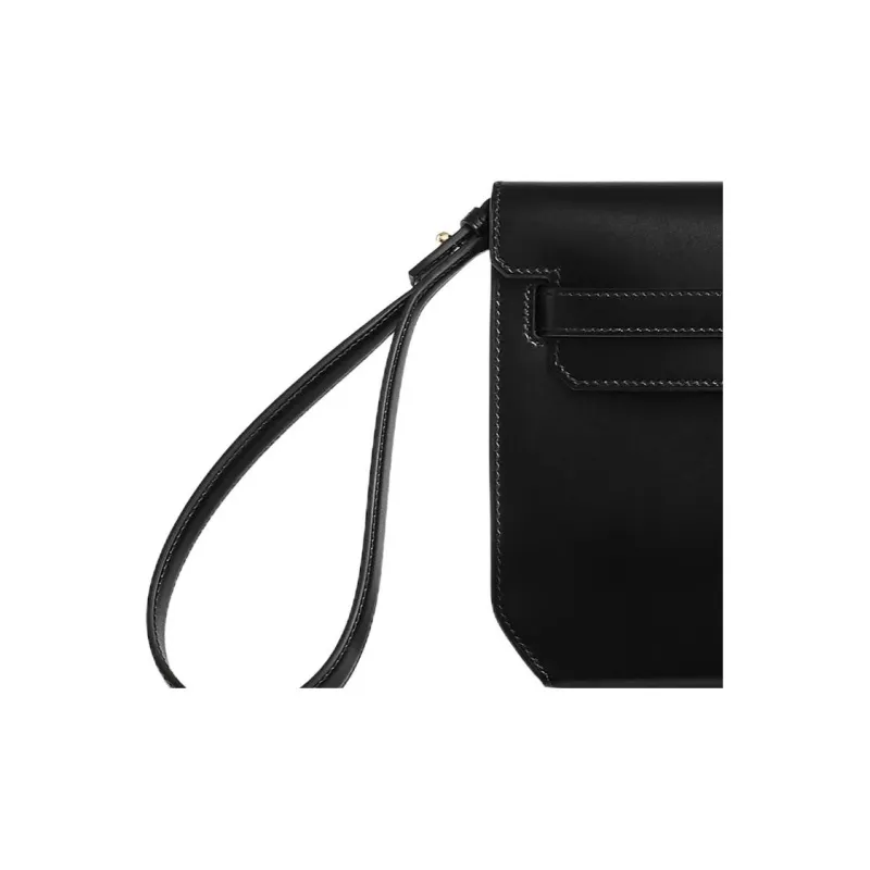 Sac de voyage Hermes Haut à Courroies Travel Bag en cuir togo bleu-jean