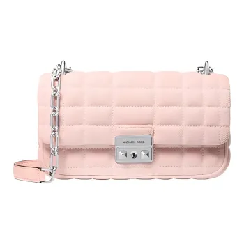 MICHAEL KORS Tribeca Fabric Crossbody Bag, Shoulder Bag Small Size Women's Light Pink