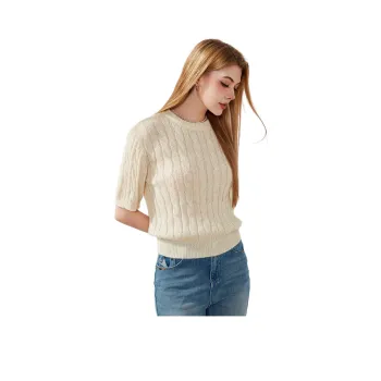 FAWENXIANGZI Knitwear Women's Beige Apricot