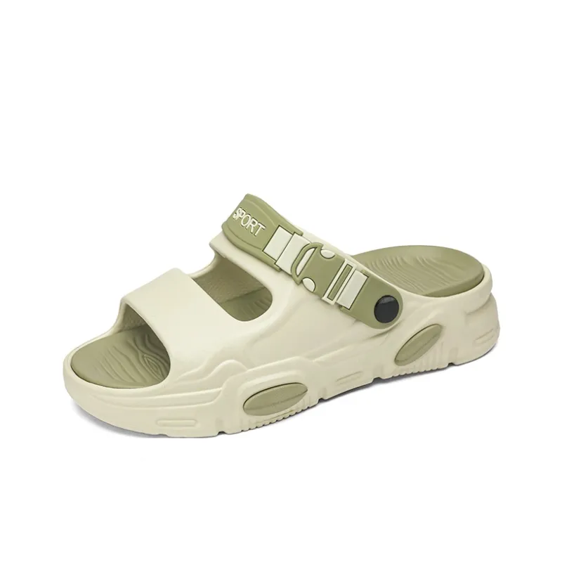 Ncmt Slip Resistant Odor Resistant Abrasion Resistant Quick Dry Cushioning Slide Slippers Unisex Mint Green-1