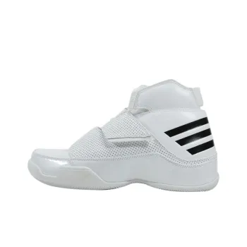 Adidas Cushioning, Wear Resistant High Top Vintage Basketball Shoes Men's White