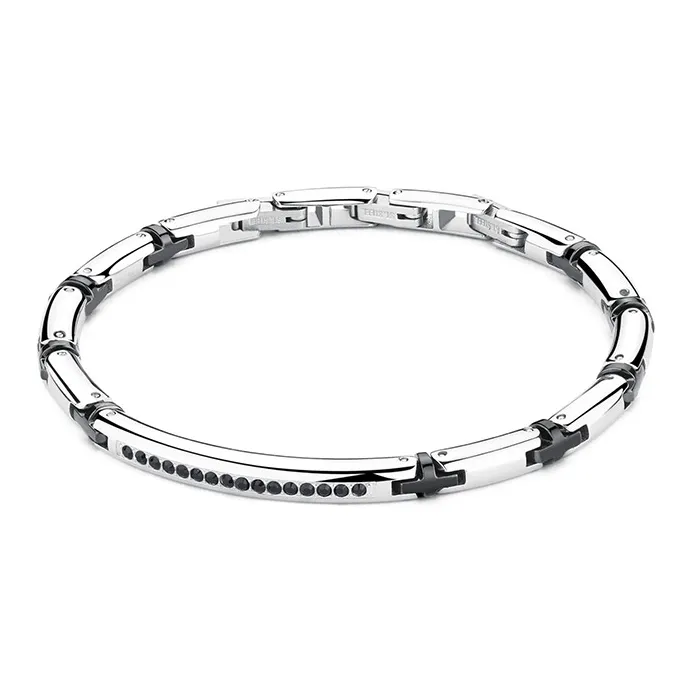 BROSWAY Titanium Steel Bracelets Men's Silver-0
