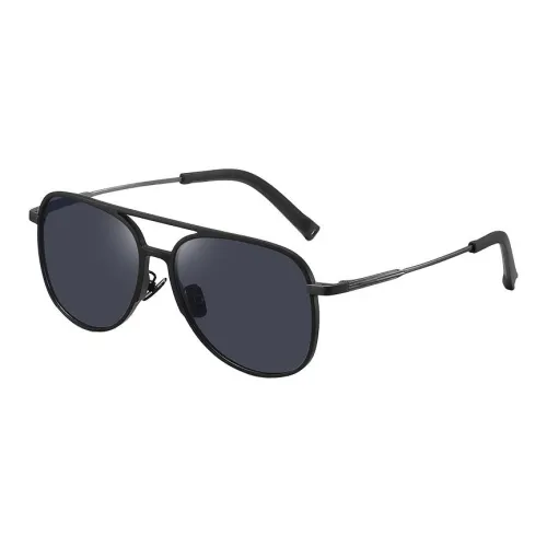 Fakeme Β Titanium Aviator Sunglasses Unisex Silver