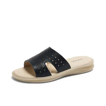 AOKANG PVC Polyvinyl Chloride Slip Resistant Slide Slippers Women's