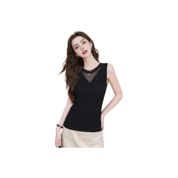 FAWENXIANGZI Tank Tops Women's Black