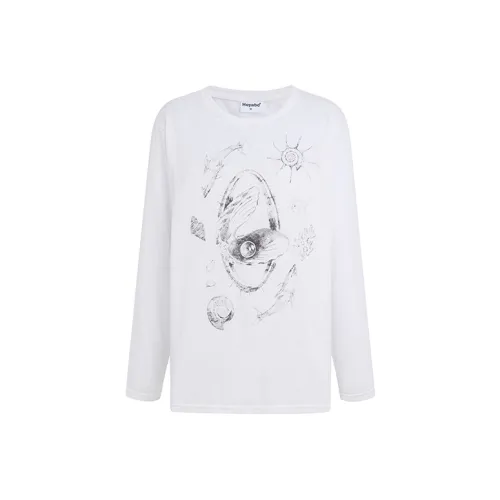 HEYABC T Shirts Women's White Shell Cover Up