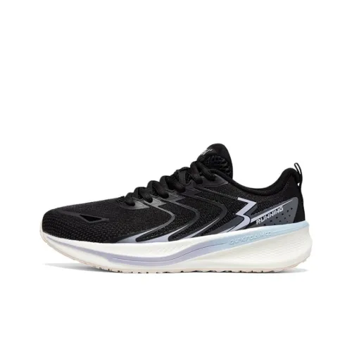 361° Anti Slip Wear Resistant Mid Top Casual Training Sprint Running Shoes Women's Black White Purple