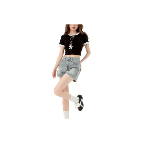 7 SEVFUN Denim Shorts Women's