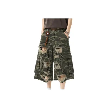 FRQ Denim Shorts Unisex Camouflage