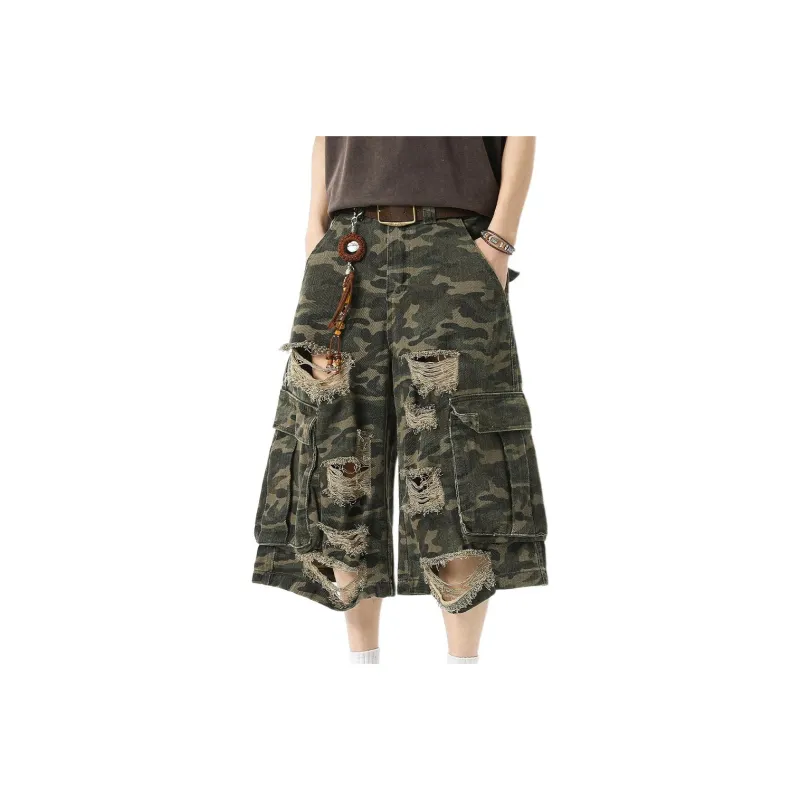 FRQ Denim Shorts Unisex Camouflage-0