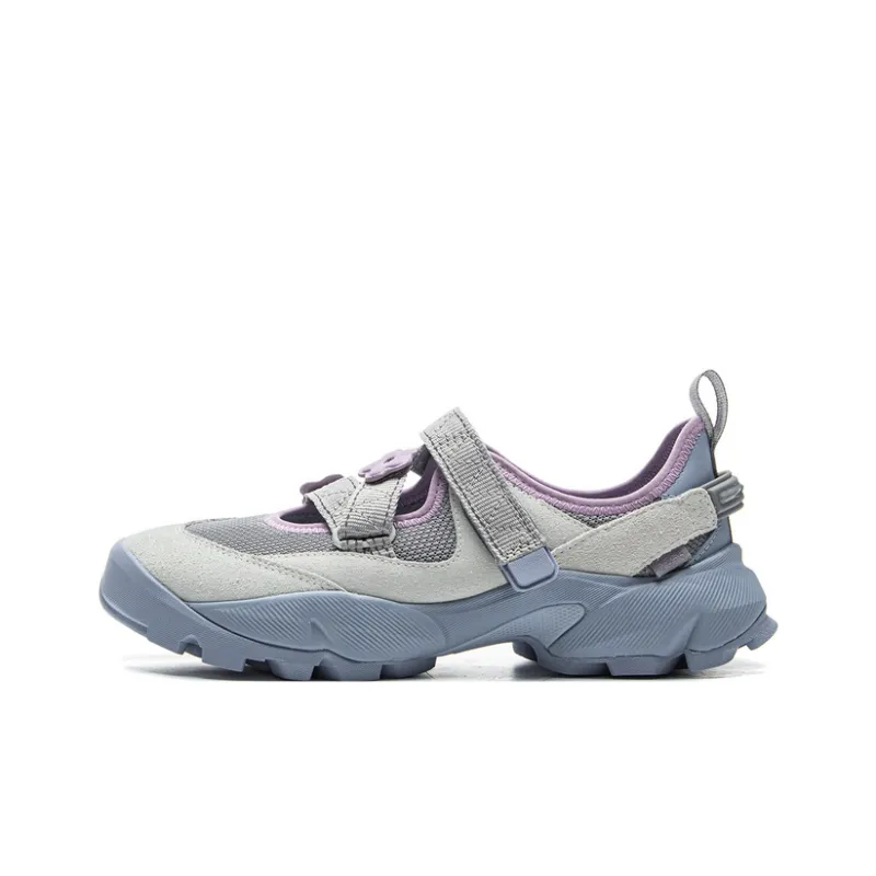 TYAKASHA x LiNing Anti Slip Wear Resistant Low Top Casual Shoes Women's Calm Gray Frost Gray-0