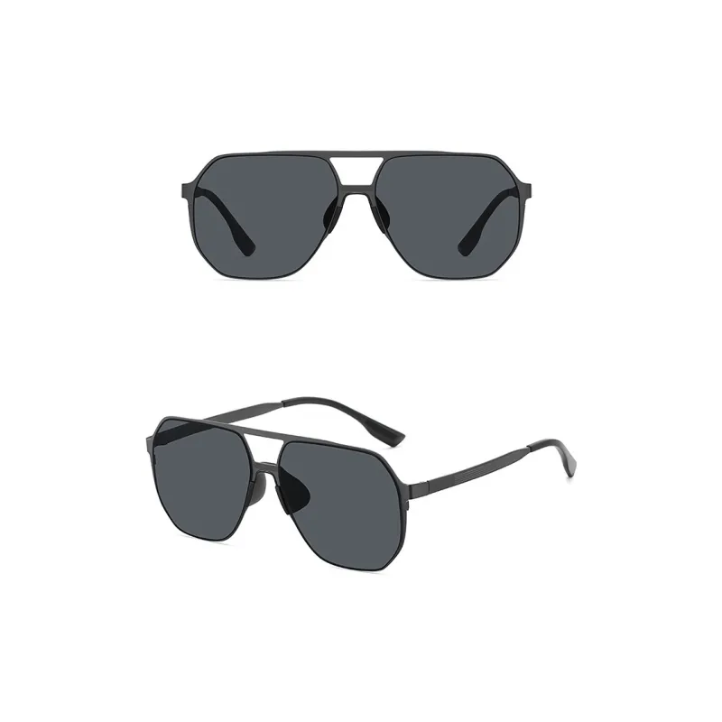 AAJF Stainless Steel Irregular Shape Sunglasses Unisex-1