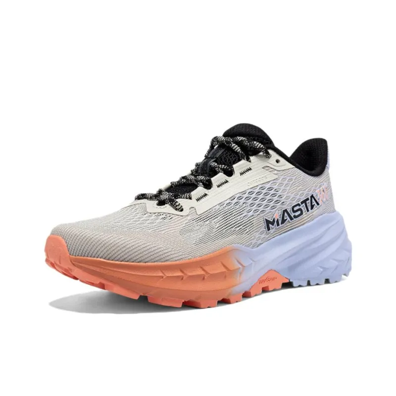 361° Slip Resistant And Breathable Low Top Trail Running Racing Running Shoes Women's Gray Orange Purple-2