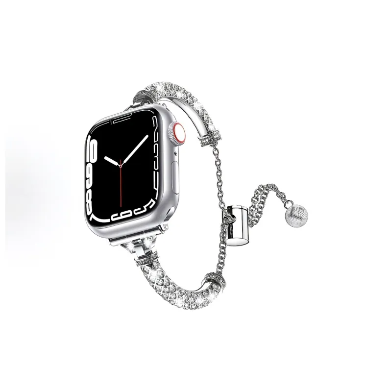 KVZUVUU Apple Compatibility Watch Band Metal-3