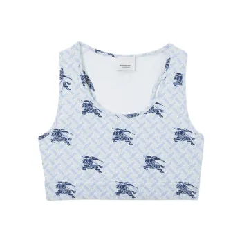 Burberry Monogram print Cropped Top