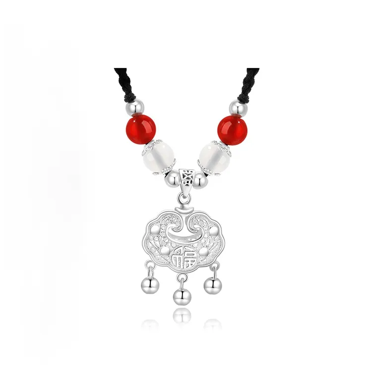 Yagu Natural Agate Necklaces Women's-0