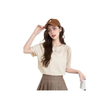 FAWENXIANGZI Puff Sleeve T Shirt Women's
