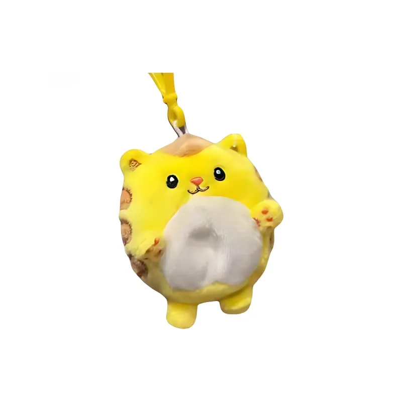 Universal Studios Gabi's Dollhouse Bag Accessory Unisex Custard Hamster Plush Pendant-0