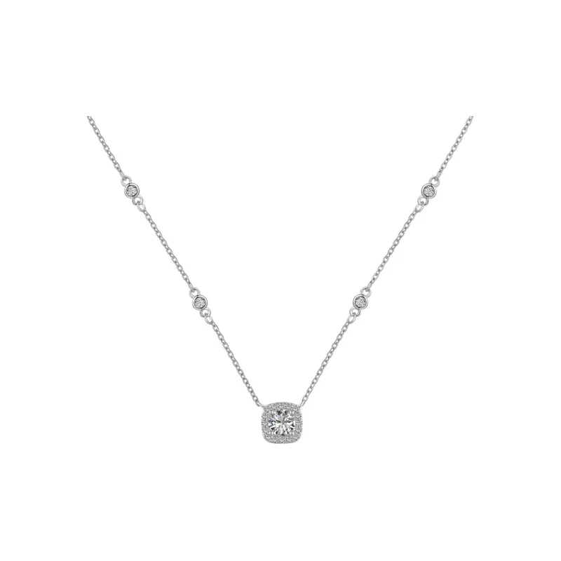 KAILEIFU S925 Silver Necklaces Women's-0