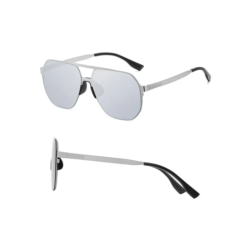 AAJF Stainless Steel Irregular Shape Sunglasses Unisex-5