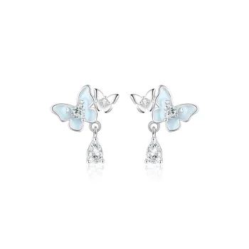 CAREBEARS S925 Silver Stud Earrings Women's