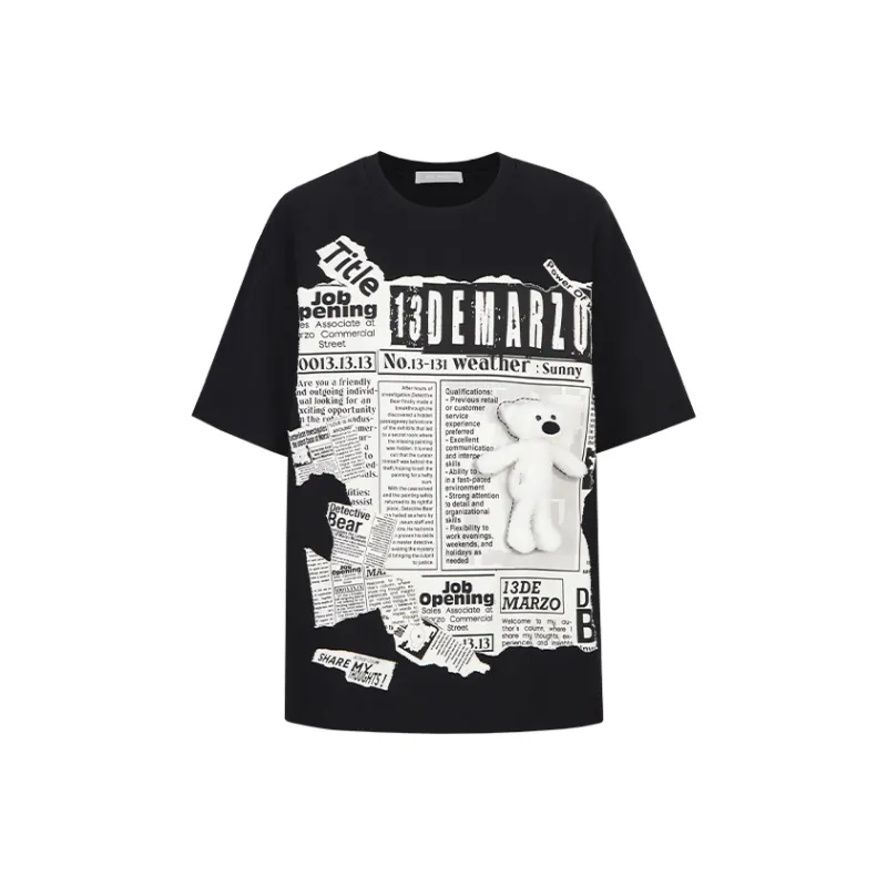 13 DEMARZO T Shirts Women's Black-0