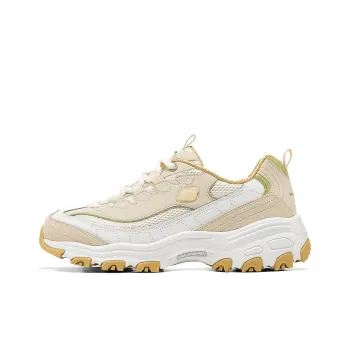 Skechers Sports Life Collection Anti Slip Wear Resistant Low Top Chunky Sneakers Women's Ecru