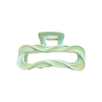 Water Jade Acrylic Hair Clips Women's