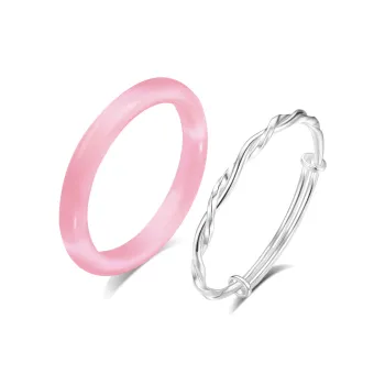 Master Kim Glass Cat Eye Bangles Women's