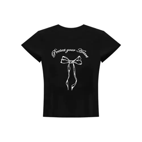 MPOX Crop Tops Women's Black