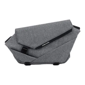 KINGSONS Polyester Sling Bag Small Size Unisex Dark Gray