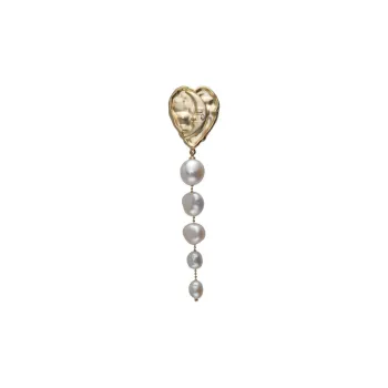 Lost In Echo Pearl Super Light Hoop Earrings Drop Earrings Women's
