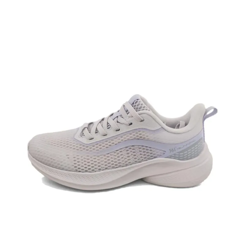 361° Abrasion Resistant Breathable Low Top Casual Training Running Shoes Women's Gray Purple-0