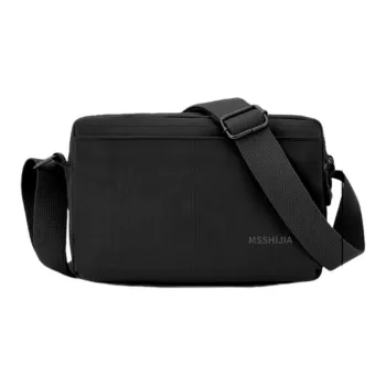 Tonlion Nylon Fabric Crossbody Bag, Shoulder Bag Unisex Black/Khaki