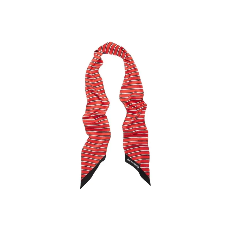 Balenciaga Silk Scarves Women's Red-0