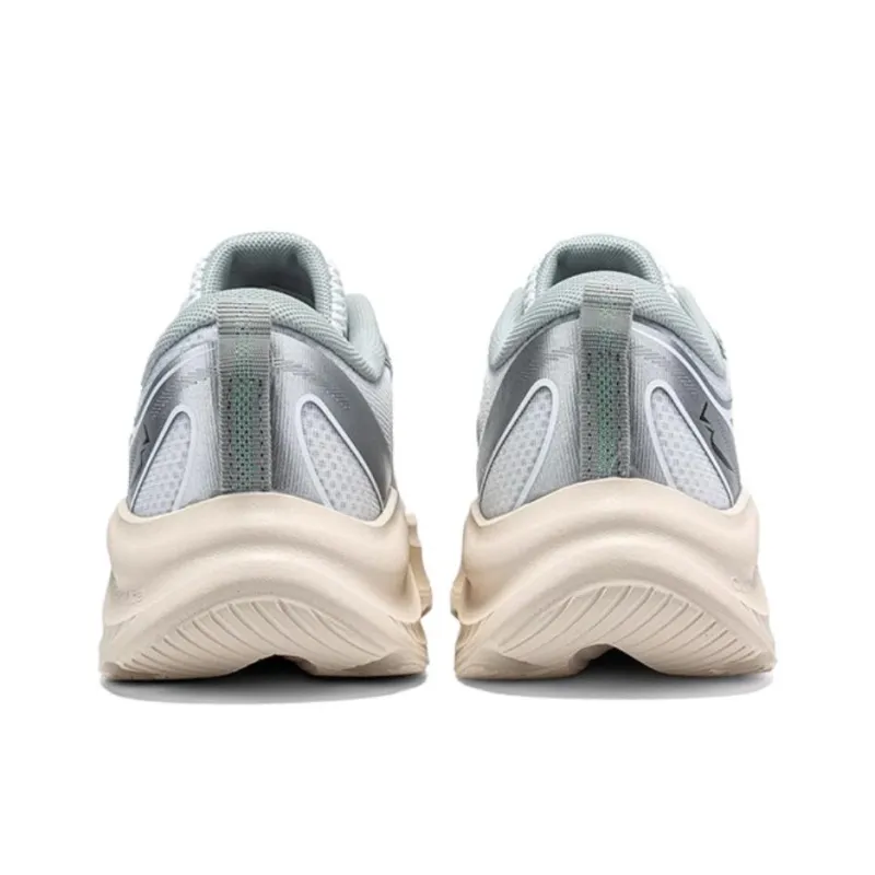 361° Anti Slip Wear Resistant Low Top Casual Sprint Running Shoes Women's Silver-4
