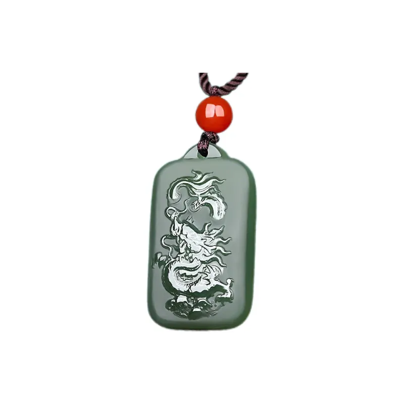 Liu Jinfu Hetian Jade Pendants Green Jade Unisex-21