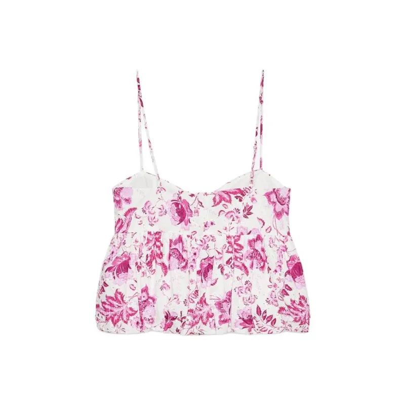 ZARA Camisoles Women's Pink/White-1
