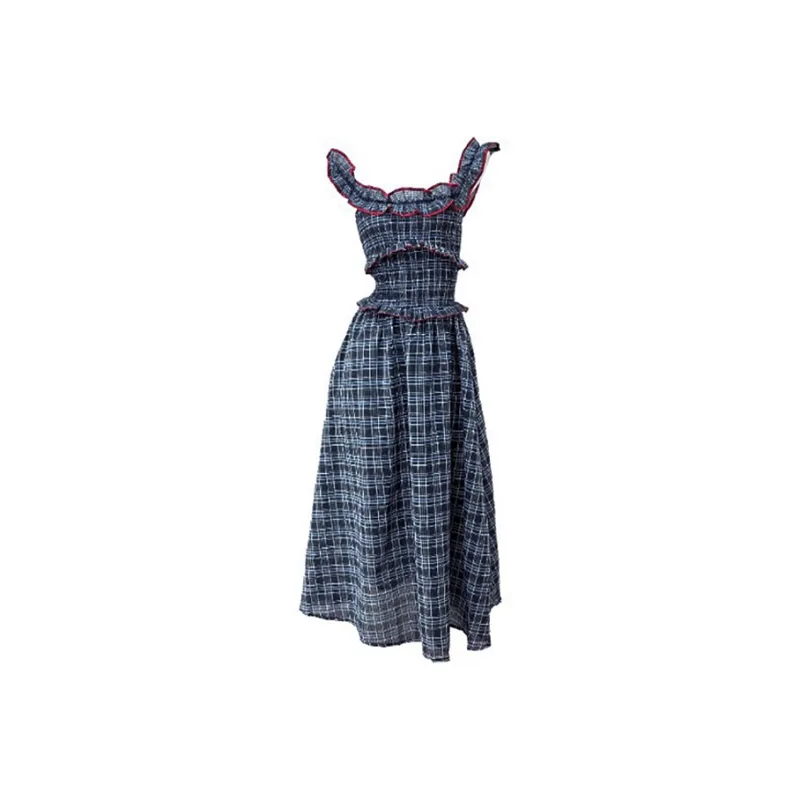 KYKW Sleeveless Dress Women's Navy Blue-0