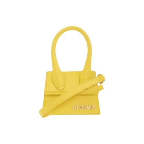 Jacquemus Leather Shoulder Bag, Crossbody Bag, Handbag Mini Women's Yellow