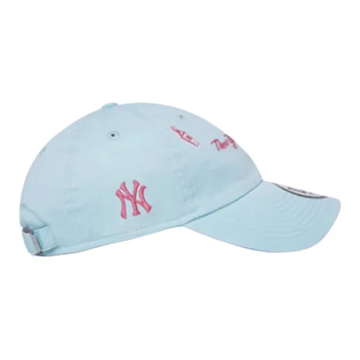 New Era Cotton Baseball Caps Unisex Light Blue-2
