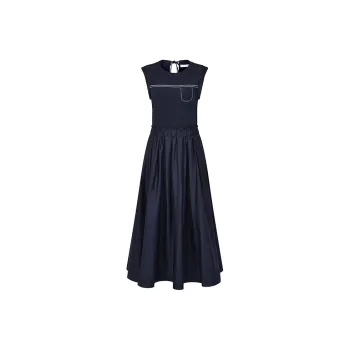 RARE Sleeveless Dresses Women's Black Blue