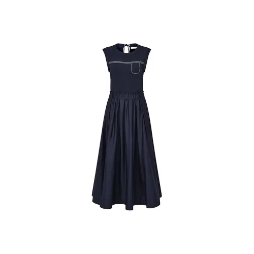 RARE Sleeveless Dresses Women's Black Blue