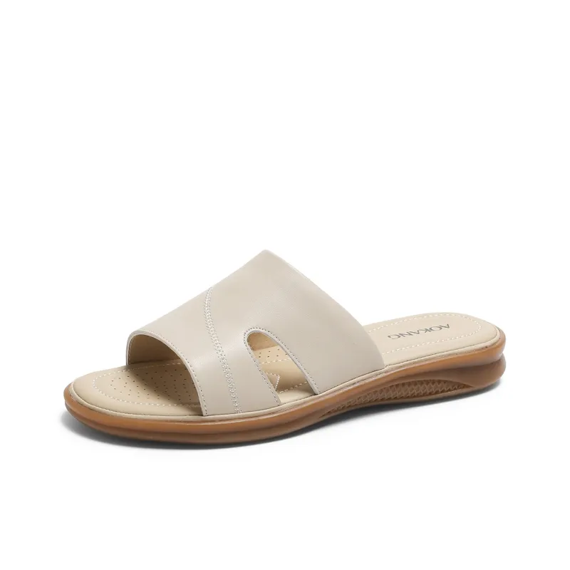 AOKANG PVC Polyvinyl Chloride Slip Resistant Slide Slippers Women's-5