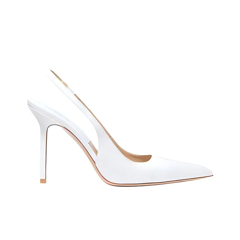 MICHAEL KORS Reece Slim Heel High Heels 10.1cm Women's White-1