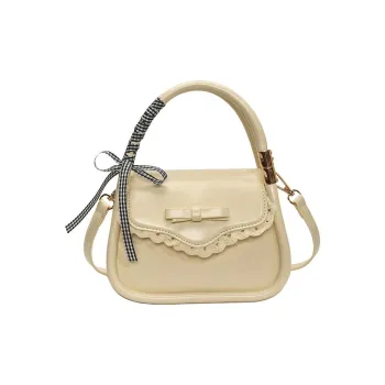 ResNonverba PU Crossbody One Shoulder Handbag Women's Ecru/Pink/Blue/Black